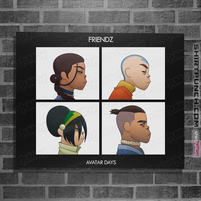 Daily_Deal_Shirts Posters / 4"x6" / Black Avatar Days