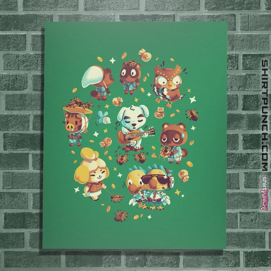 Shirts Posters / 4"x6" / Irish Green Tarantula Island