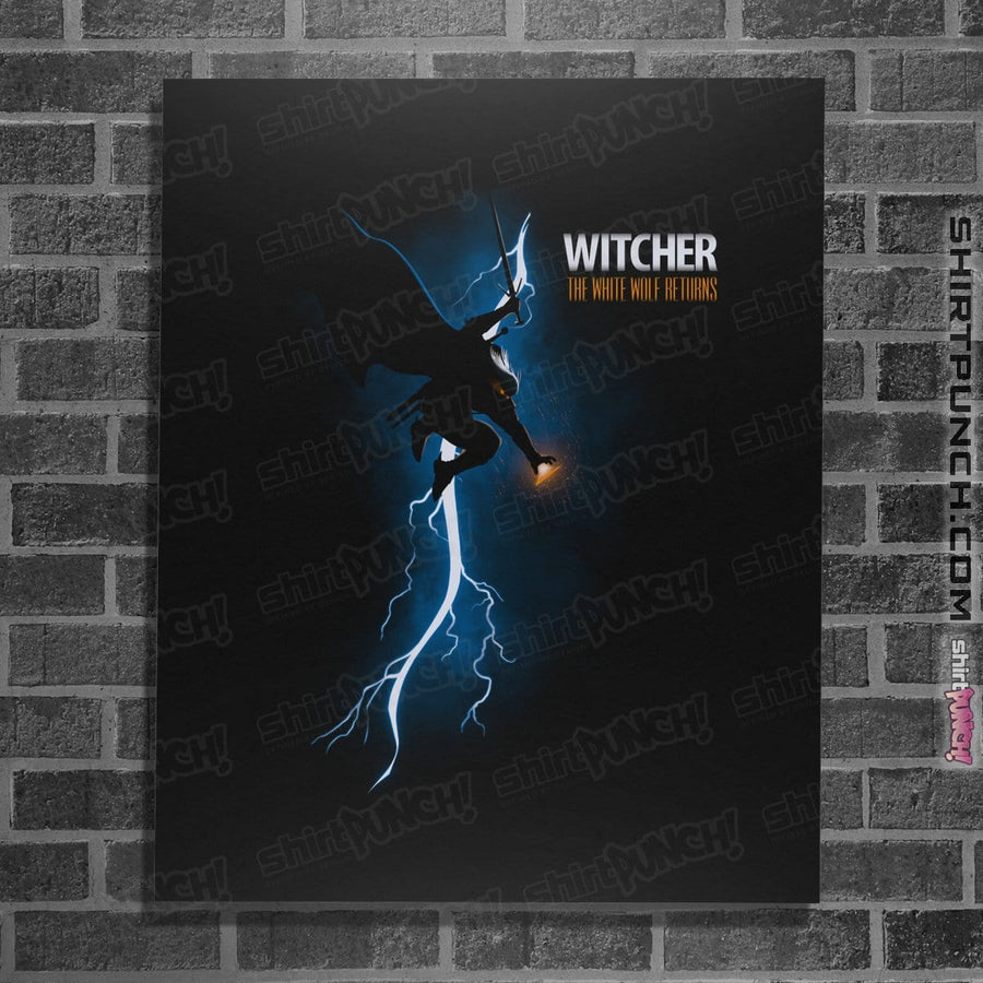 Shirts Posters / 4"x6" / Black The White Wolf Returns