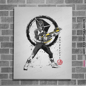 Shirts Posters / 4"x6" / White Black Ranger Sumi-e