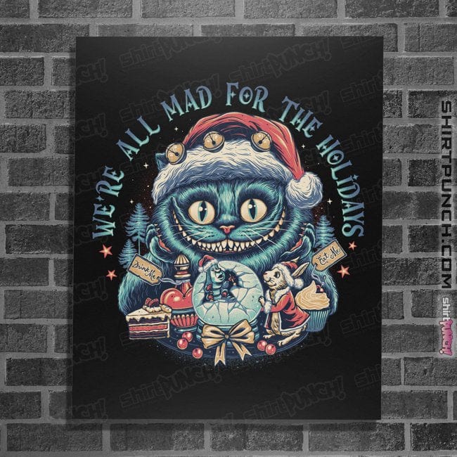 Secret_Shirts Posters / 4"x6" / Black Christmas Cat