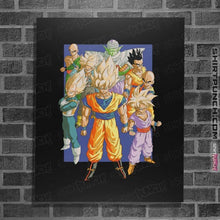 Load image into Gallery viewer, Secret_Shirts Posters / 4&quot;x6&quot; / Black Z Fighters
