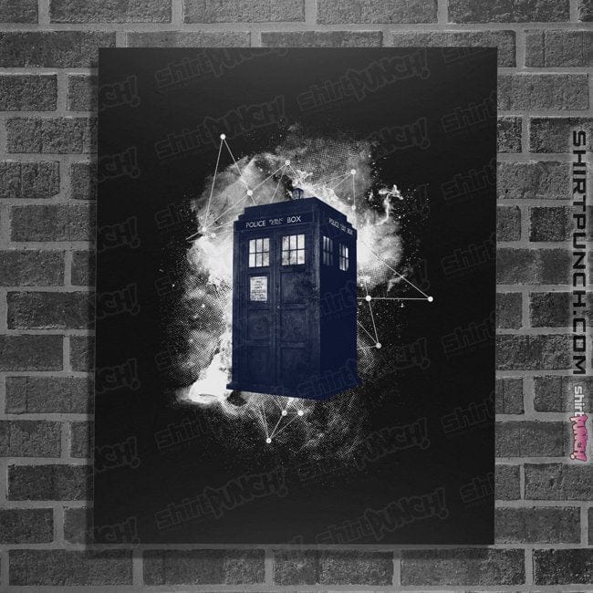 Secret_Shirts Posters / 4"x6" / Black Star Tardis
