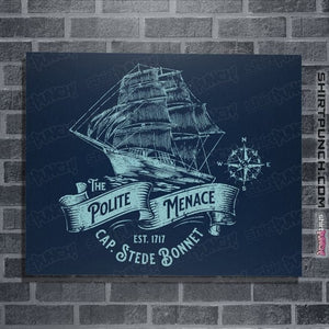 Daily_Deal_Shirts Posters / 4"x6" / Navy The Polite Menace