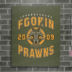 Shirts Posters / 4"x6" / Military Green Joburg Prawns