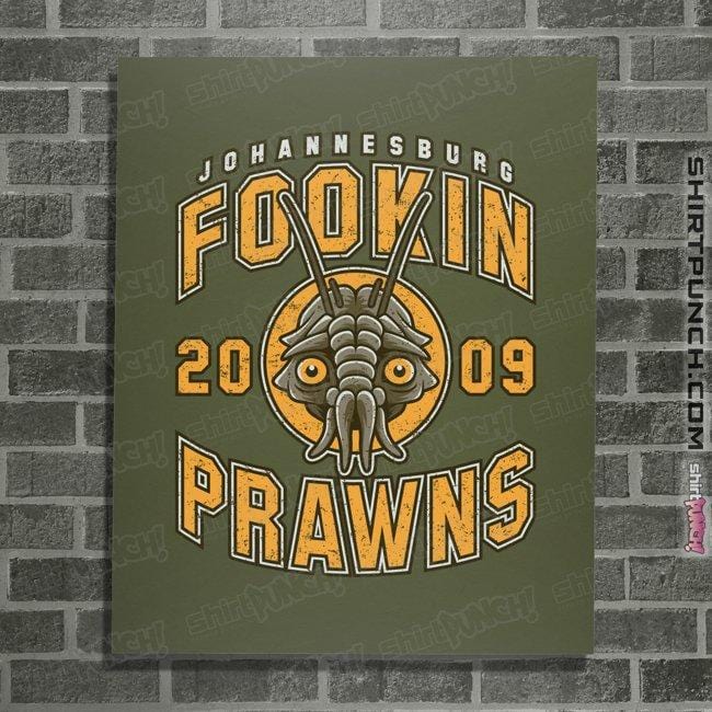 Shirts Posters / 4"x6" / Military Green Joburg Prawns