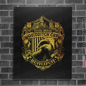 Sold_Out_Shirts Posters / 4"x6" / Black Team Hufflepuff