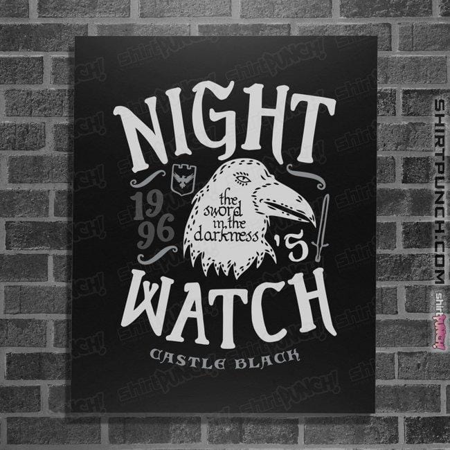 Shirts Posters / 4"x6" / Black Watchers Of The Wall
