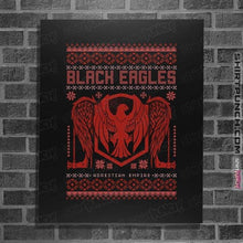 Load image into Gallery viewer, Shirts Posters / 4&quot;x6&quot; / Black Black Eagles Sweater
