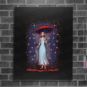 Secret_Shirts Posters / 4"x6" / Black Carrie In The Rain