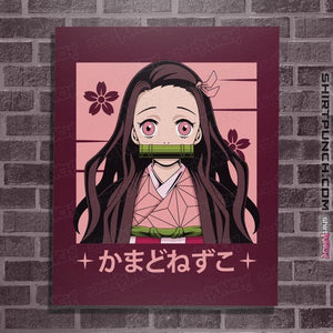 Shirts Posters / 4"x6" / Maroon Nezuko