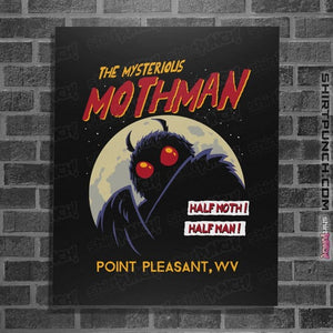 Daily_Deal_Shirts Posters / 4"x6" / Black Mothman