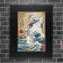 Load image into Gallery viewer, Daily_Deal_Shirts Posters / 4&quot;x6&quot; / Black Marshmallow Man In Japan
