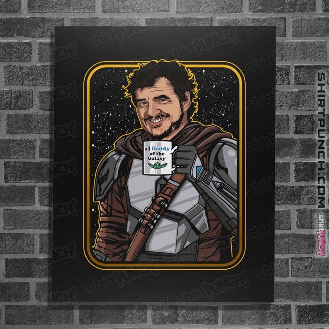 Daily_Deal_Shirts Posters / 4"x6" / Black Daddy Of The Galaxy
