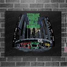 Load image into Gallery viewer, Last_Chance_Shirts Posters / 4&quot;x6&quot; / Black Teenage Power Ninja Rangers
