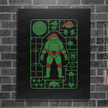 Load image into Gallery viewer, Daily_Deal_Shirts Posters / 4&quot;x6&quot; / Black Raphael Model Sprue
