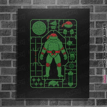 Load image into Gallery viewer, Daily_Deal_Shirts Posters / 4&quot;x6&quot; / Black Raphael Model Sprue
