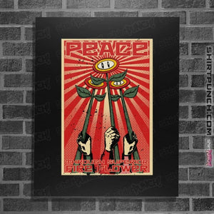 Shirts Posters / 4"x6" / Black Superior Fire Flower