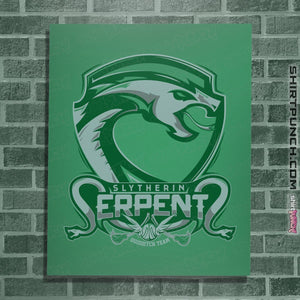 Shirts Posters / 4"x6" / Irish Green Slytherin Serpents
