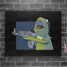 Load image into Gallery viewer, Shirts Posters / 4&quot;x6&quot; / Black Frog Gun
