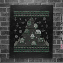 Load image into Gallery viewer, Daily_Deal_Shirts Posters / 4&quot;x6&quot; / Black 40K Christmas Tree
