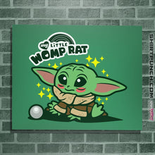 Load image into Gallery viewer, Shirts Posters / 4&quot;x6&quot; / Irish Green My Little Womp Rat
