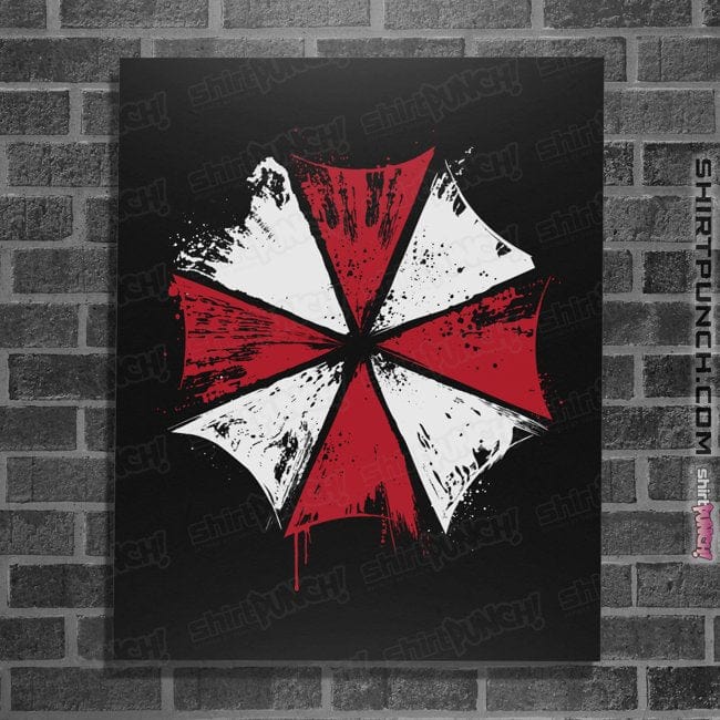 Secret_Shirts Posters / 4"x6" / Black The Umbrella Corp