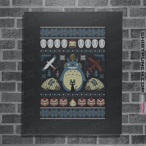 Shirts Posters / 4"x6" / Dark Heather A Very Ghibli Xmas