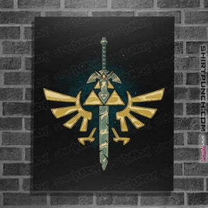 Daily_Deal_Shirts Posters / 4"x6" / Black A Master Sword