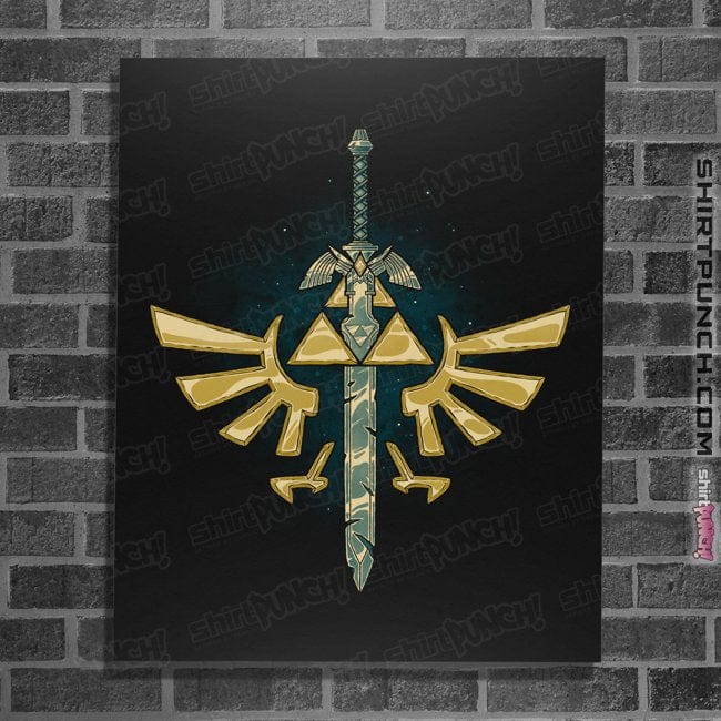 Daily_Deal_Shirts Posters / 4"x6" / Black A Master Sword