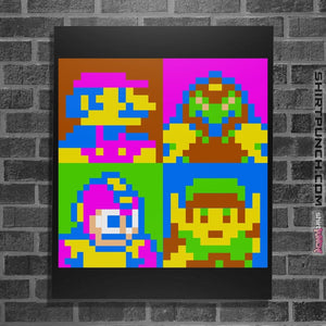 Shirts Posters / 4"x6" / Black Pop NES