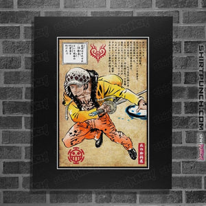 Daily_Deal_Shirts Posters / 4"x6" / Black Surgeon of Death Woodblock