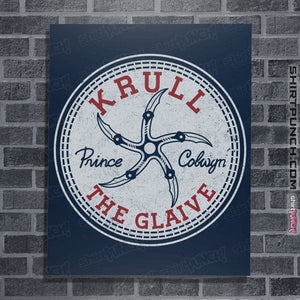Daily_Deal_Shirts Posters / 4"x6" / Navy Glaive Star