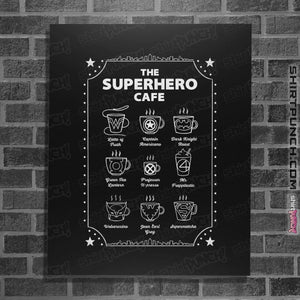 Shirts Posters / 4"x6" / Black Superhero Cafe