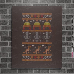 Daily_Deal_Shirts Posters / 4"x6" / Dark Chocolate Shiny Christmas