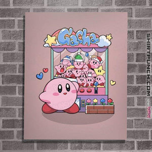 Secret_Shirts Posters / 4"x6" / Pink Kirby Gatcha