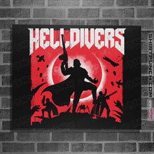 Load image into Gallery viewer, Last_Chance_Shirts Posters / 4&quot;x6&quot; / Black Helldivers
