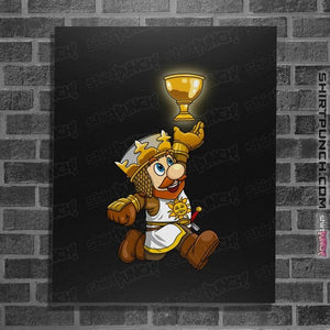 Daily_Deal_Shirts Posters / 4"x6" / Black Super Grail Bros