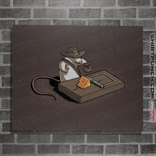 Load image into Gallery viewer, Shirts Posters / 4&quot;x6&quot; / Dark Chocolate Indiana Mouse
