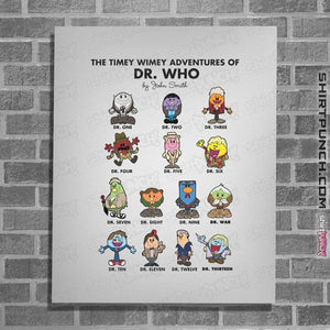 Daily_Deal_Shirts Posters / 4"x6" / White The Timey Wimey Adventures of the Doctor