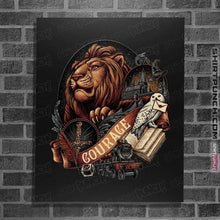 Load image into Gallery viewer, Daily_Deal_Shirts Posters / 4&quot;x6&quot; / Black House Of Courage
