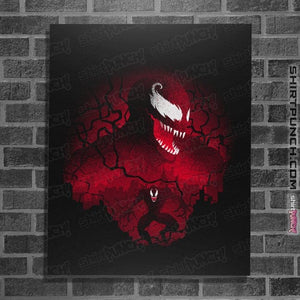 Daily_Deal_Shirts Posters / 4"x6" / Black Red Symbiote