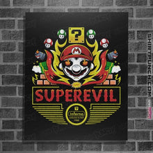 Load image into Gallery viewer, Shirts Posters / 4&quot;x6&quot; / Black Superevil Inferno
