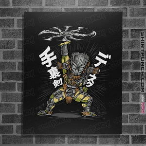 Daily_Deal_Shirts Posters / 4"x6" / Black Shuriken Disk