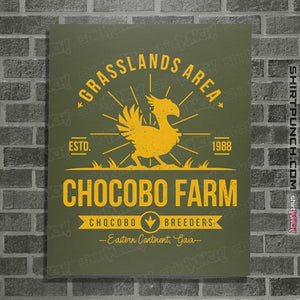 Shirts Posters / 4"x6" / Military Green Chocobo Farm