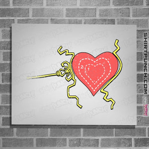 Shirts Posters / 4"x6" / White Grinch Heart