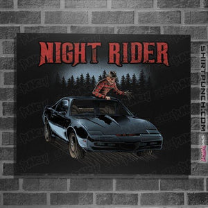 Secret_Shirts Posters / 4"x6" / Black Night Rider Tee