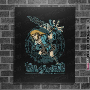 Daily_Deal_Shirts Posters / 4"x6" / Black The Swordsman