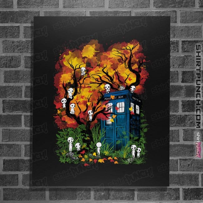 Secret_Shirts Posters / 4"x6" / Black Doctor In The Forest