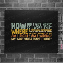 Load image into Gallery viewer, Daily_Deal_Shirts Posters / 4&quot;x6&quot; / Black Things I Ask Myself
